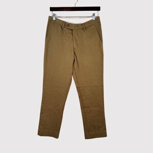 Spier Mackay Mens Pants Green Contemporary Chino Straight Touser Handmade 30x27